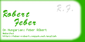robert feber business card